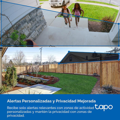 Cámara de seguridad inalámbrica para exteriores Tapo 1080p, batería...