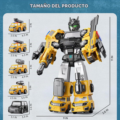 Transforme los juguetes del robot para los niños 4-6, juguete de co...