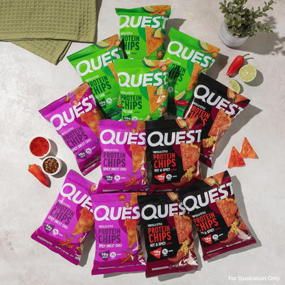 Chips de proteína estilo tortilla Quest Nutrition, paquete variado...