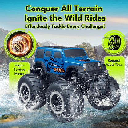 Threeking 1:16 Anfibio SUV Monster Truck Todo Terreno RC Coche Craw...