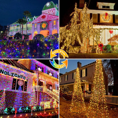 200LED 75.8 FTConnectable luz de Navidad que cambia de color con |...