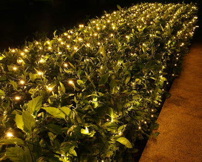 Joomer Paquete de 2 luces de red de Navidad de 12 pies x 5 pies, lu...