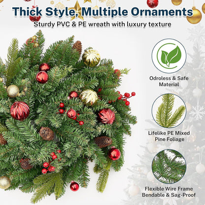 UrMoon Guirnalda de Navidad de 9 pies con luces para interiores y |...