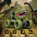 YEZI Coche de dinosaurio a control remoto para niños y niños, camió...