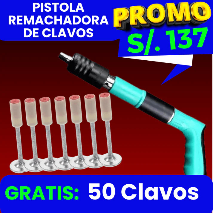 PISTOLA REMACHADORA DE CLAVOS